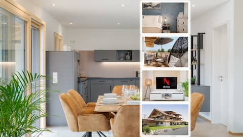 FENjOY:  Holiday Apartment with Balcony | BBQ