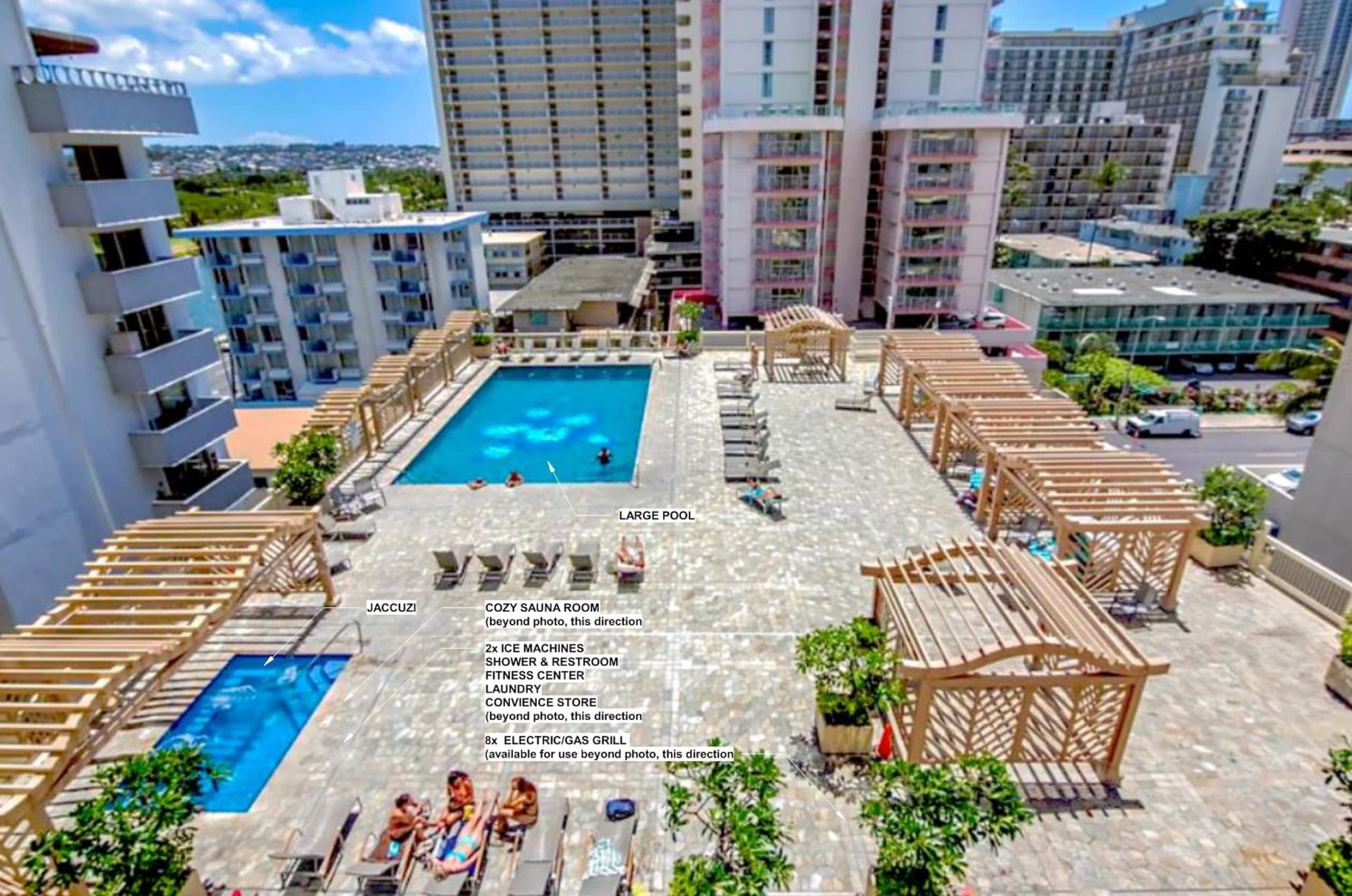 Center of Waikiki - 1 Bedroom 3 Queen Size Beds - Image 41