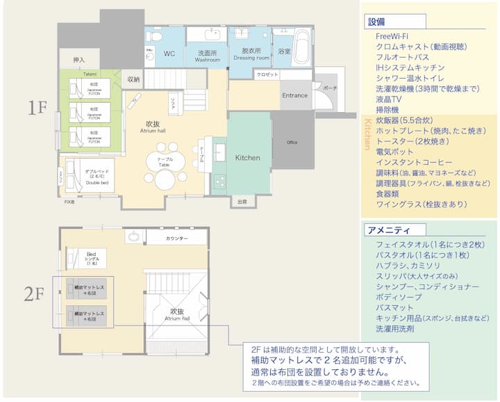 リンゴ園の中の一軒家。爽やかな吹抜リビングにカフェ気分で滞在。 - 阿智村