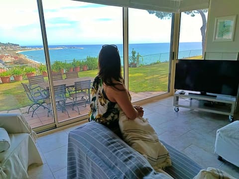 Beautiful house on the edge of a cliff