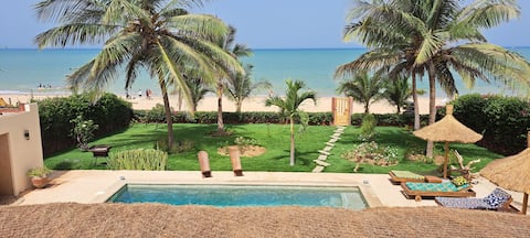 Luxury waterfront villa with swimming pool