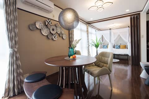 entire home／up to 6／modern resort／free parking