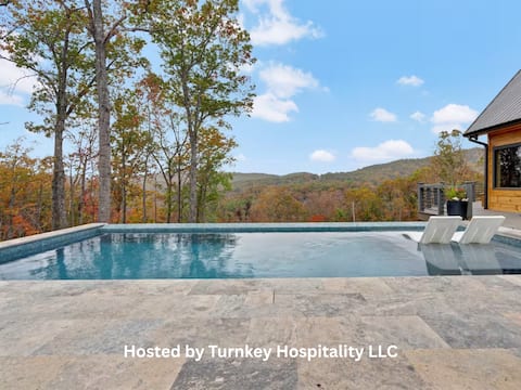 Fall Views & Heated Pool, Cozy Fireside Nights