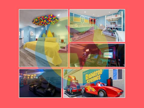 Animation Oasis: Pixar Playsets, Theater, Arcade!