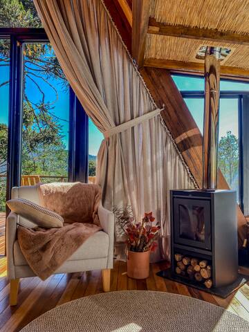 Entire home with Studio bedrooms in Urubici - Chalé de luxo nas montanhas