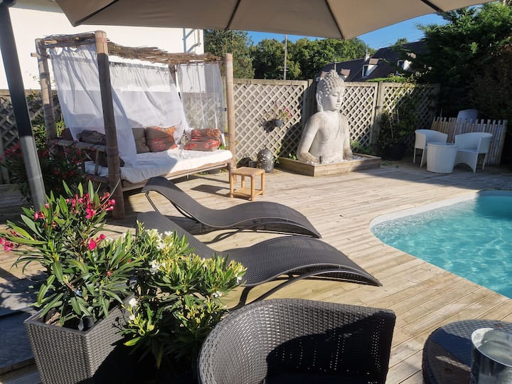 La Balinaise 2, Chambre Jardin Et Piscine - Plailly