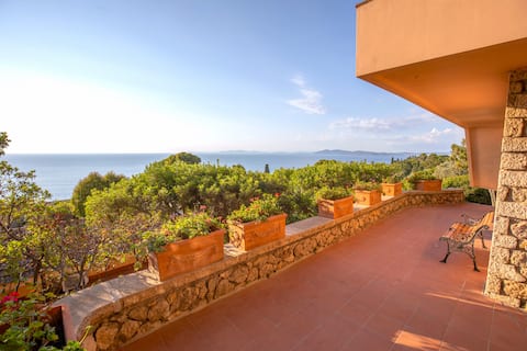 Vietri apartment in Villa Sveva, sea view