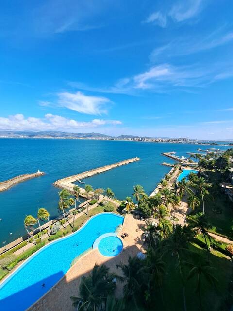 Apartamento Completo con Piscina y playa privata