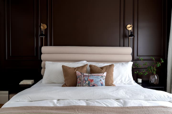 Indulge in the opulence of the Truffle Room, a Victorian-inspired sanctuary where rich textures and regal hues intertwine.