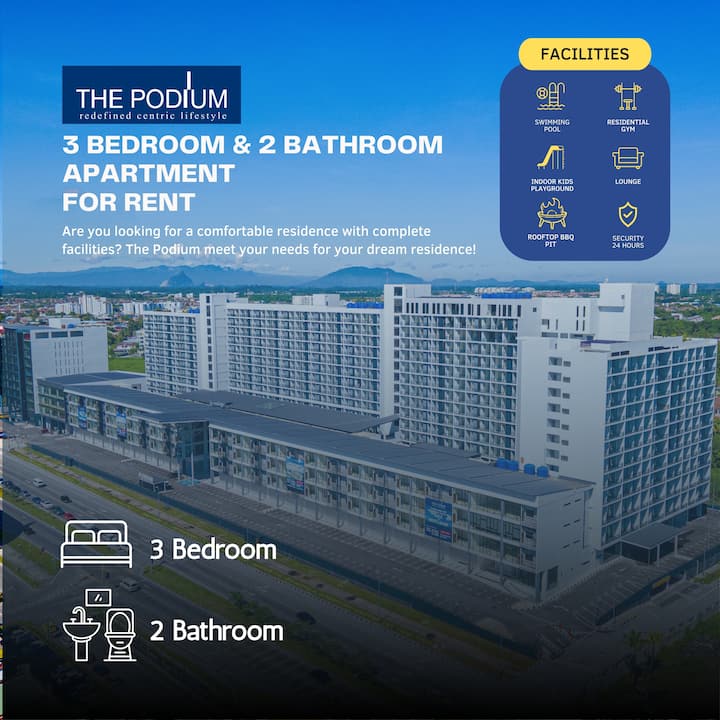 Scenic View Podium E-3-1 | 3br - 사라왁