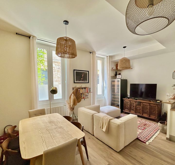 Cozy Duplex Chartrons – Lit King, Idéal Famille - Bordeaux