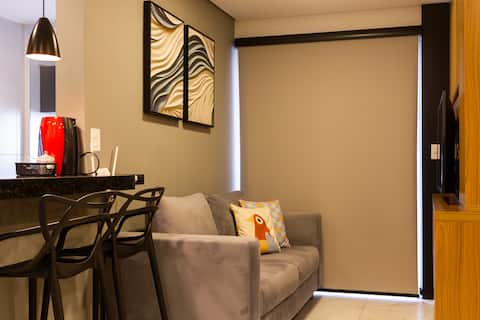 Top performing Airbnb: Modern Studio with Pool, Gym and Garage in Sorocaba