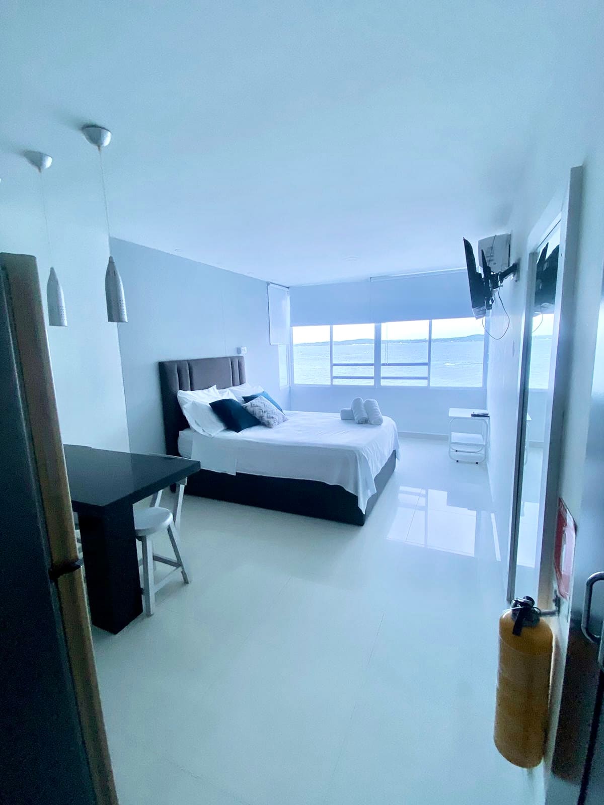 公寓-配备双人床+ 1张窝床的单间公寓

总共3人 

欣赏卡塔赫纳海的美景