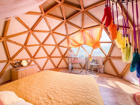 Dome nest, the total with sauna and jacuzzi