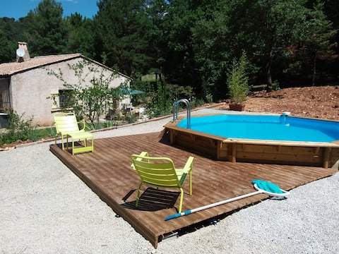 Gorges du Verdon,Lac de Ste Croix, pool house.