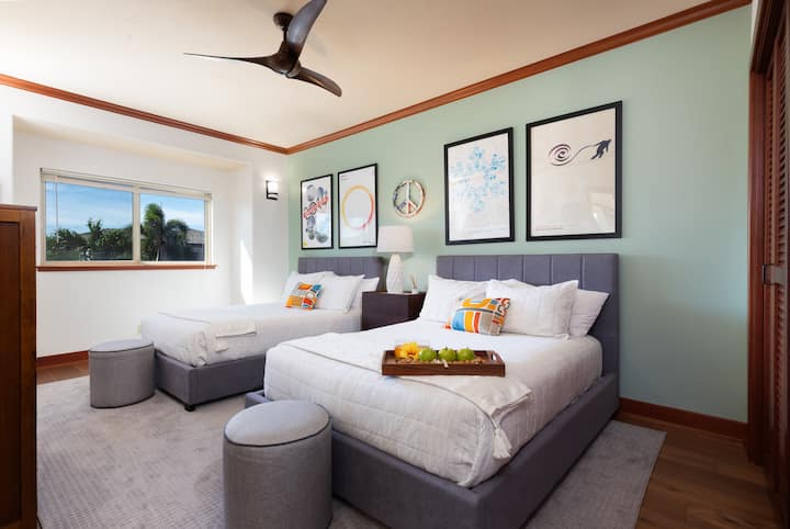 Na poschodí je 3. spálňa s 2 manželskými posteľami