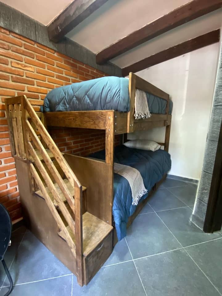Bunk bed with two twin beds 