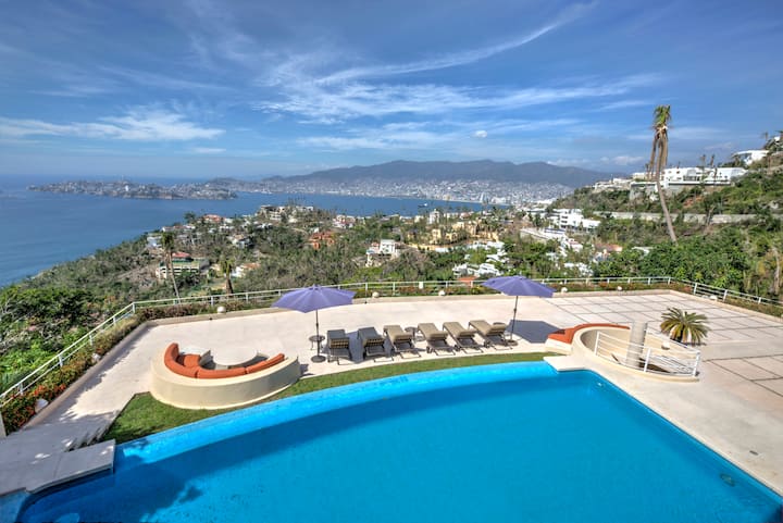 Lujosa Casa En Las Brisas, Con Espectacular Vista! - Acapulco