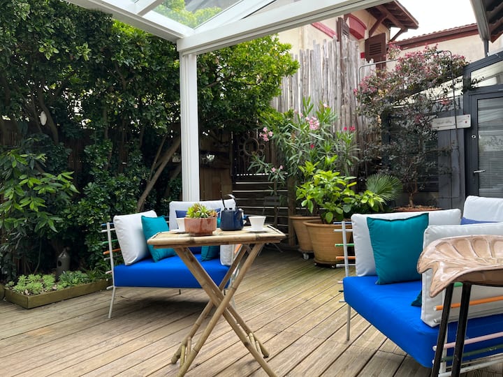 Maison Centre Ville Avec Parking Jardin Charme - Arcachon