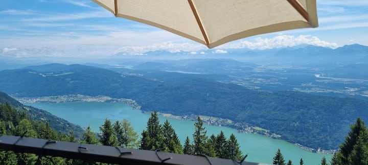 Gerlitzen: Wandern&seeblick: Wohnung Für 6 + Pool - Faaker See