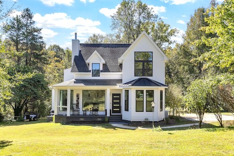 Modern Farmhouse on 5 Acres near Chapel Hill