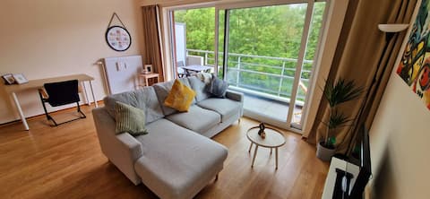 Bright and cozy apartment with free parking