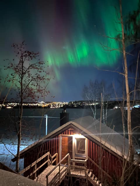 House by the sea with sauna