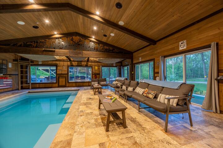 Luxury Indoor Pool Hot Tub Lake Pepin & Arcade gallery image 5