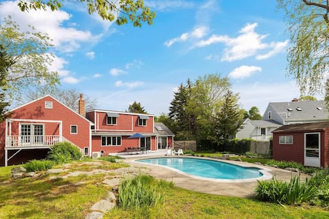Rockport Pool House|4BR/3BA Walk to Bearskin Neck
