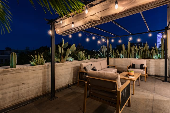 Condesa Amazing 3BrApt W/PrivateTerrace/Pool 6 PAX