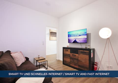 Top Airbnb: 8P–Fully equipped–Central–Parking–TV–Long term Disc. in Stadtkern