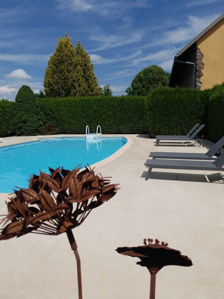 Gite Du Petit Bambois Avec Piscine - Territoire de Belfort