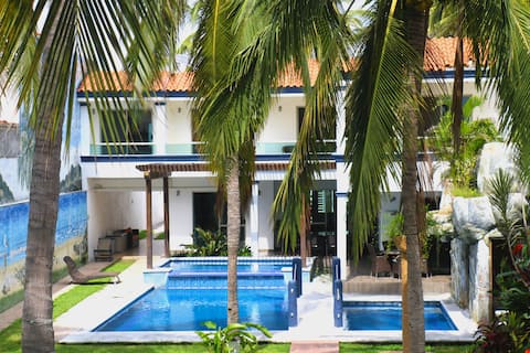 Villa Tortugas Playa Matanchen with A/C.