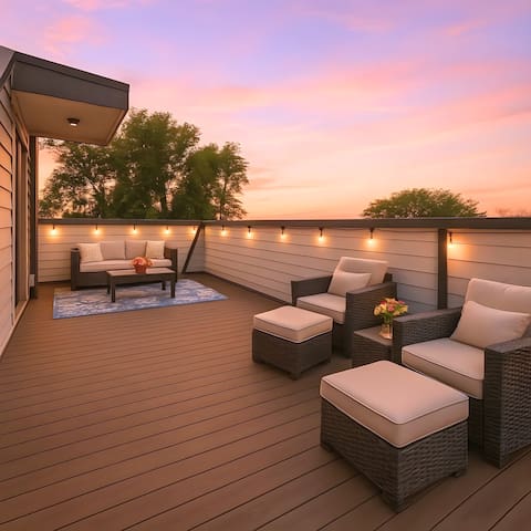 Music City Abode | Roof Lounge + Modern Design