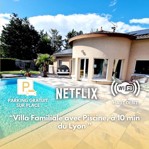 Spacious villa Lyon fast • Ideal for professionals & families