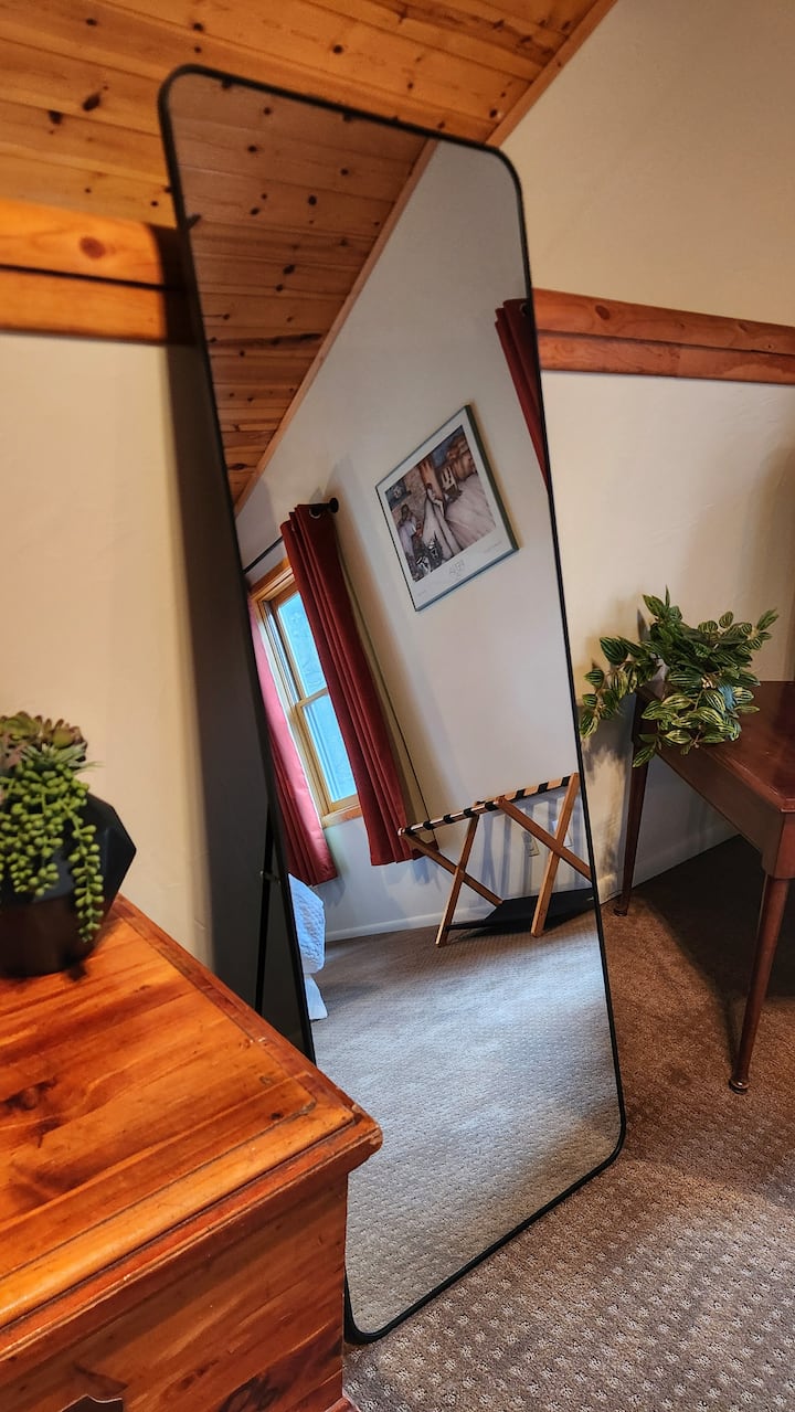 Bedroom details · Full-length mirror