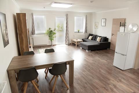 5 min to Arena Hohenlohe - 70 m² and terrace