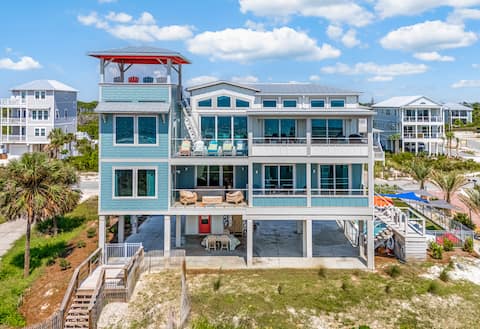 Luxury Gulf-Front w/ Private Pool & Beach Access