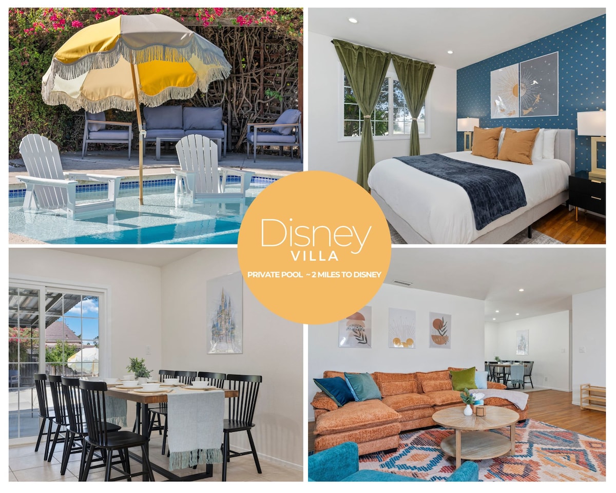 Villa Disney Piscina privada ¡A 2 millas de Disney! Casas en renta en Anaheim, California
