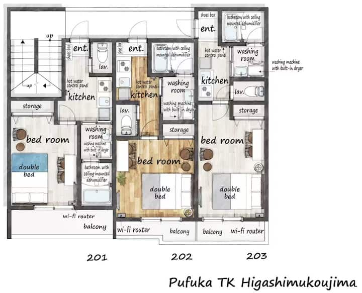 1-min To Station｜near Asakusa & Skytree｜new - Asakusa