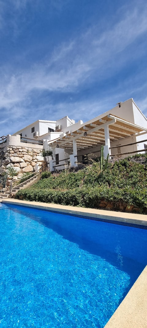 Rural cortijo with private pool, mountain view