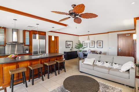 Popular Airbnb listing: Beach Villas ocean views/6 ppl/KIDS gear in Ko Olina