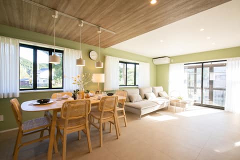 Convenient access to multiple ski resorts * 130 ㎡ spacious space perfect for families! Stations, sup