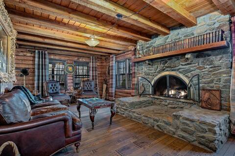 Popular Airbnb listing: Intimate & Spacious Log Cabin•Game Room & Fire Pit in Asheville