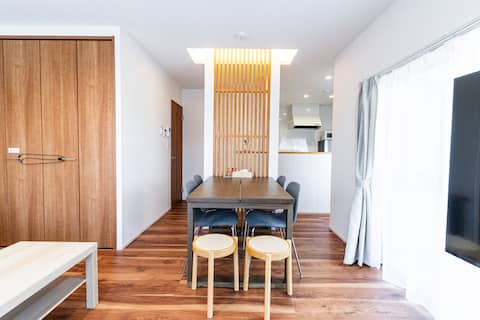 Free Parking｜Cozy 2F House for 8ppl｜2BR｜76㎡