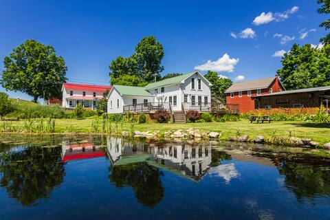Waterfront Modern Farmhouse by Saratoga, VT & more