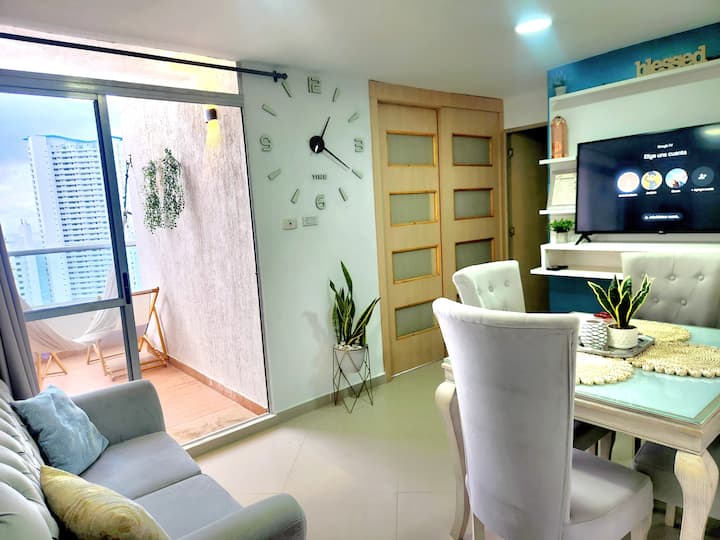 Fantástica Vista Al Mar Piso 24, Piscina Wifi Gym - Cartagena