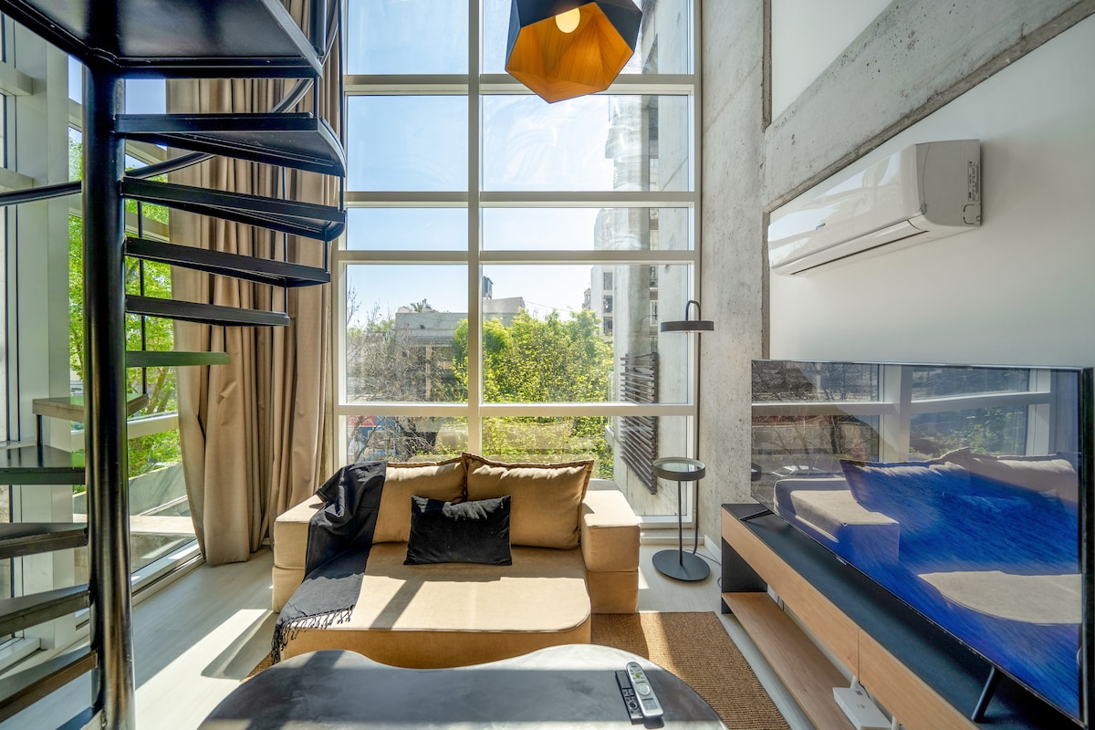 Duplex 2 ambientes amoblado con piscina en Palermo Hollywood