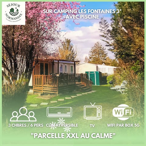 Mhome 3 bedrooms/6 air conditioners/WiFi/TV/quiet | 3-star campsite (27)