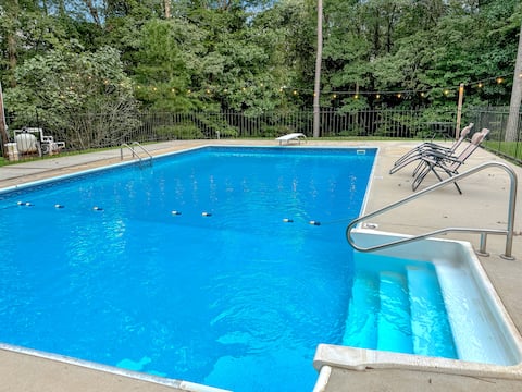 Fuquay 3BR Home | Pool, Sauna, Game Room Sleeps 10